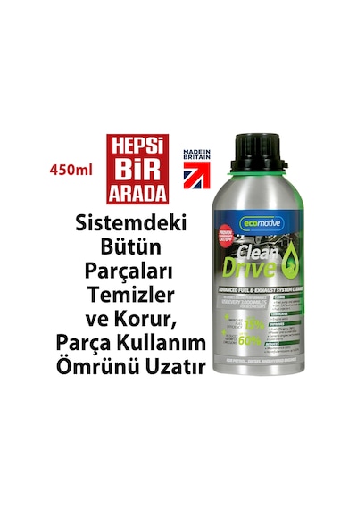 Cleandrive Dizel Partikül Filtre-Egr-Enjektör-Sensör-Turbo Temizleyici 450 ml Cleandrive Dizel Partikül Filtre-Egr-Enjektör-Sensör-Turbo Temizleyici 450 ml