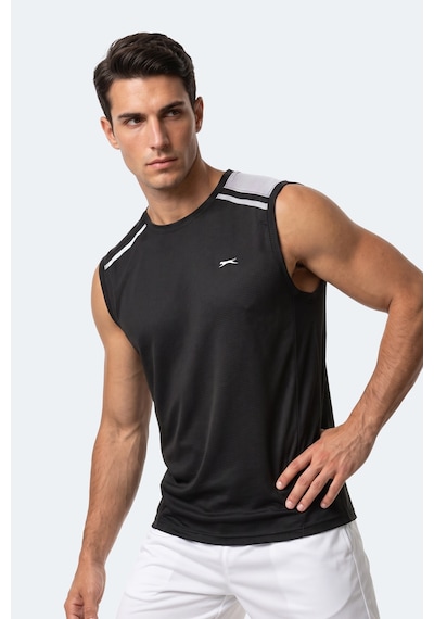 Slazenger Rexıs Erkek Kolsuz Siyah Tişört
