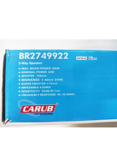 16 Cm Hoparlör 6 İnç Kapaklı 400w Br2749922
