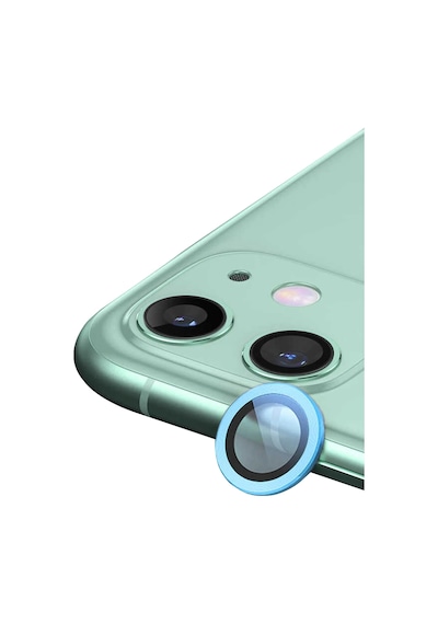 Cosmotex Newface Apple iPhone Uyumlu  12 Mini Raze Metal Kamera Lens - Mavi