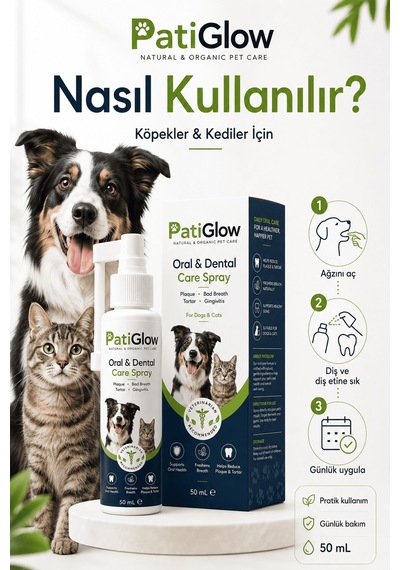 Patiglow Kedi Ve Köpek Ağız & Diş Bakım Spreyi