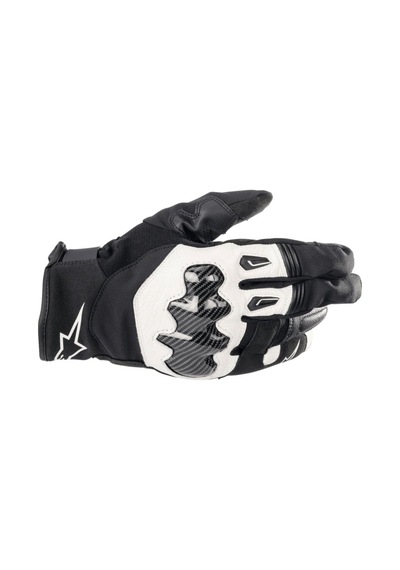 Alpinestars Smx-1 Drystar Korumalı Motosiklet Eldiveni Siyah Beyaz
