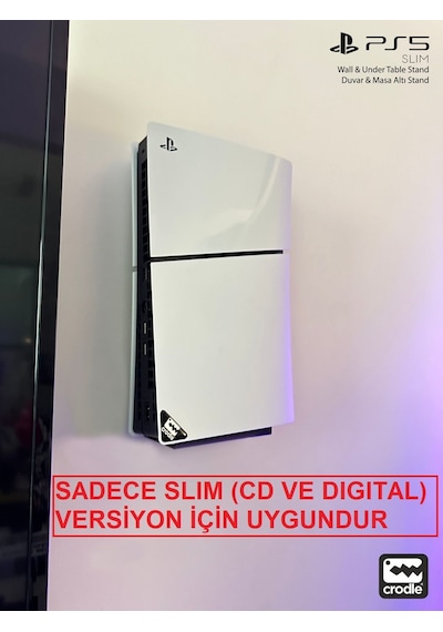 Playstation 5 Slim Duvar Standı Yerden Tasarruf Rahat Hava Akışı Gaming Aksesuar Konsol Tutacağı