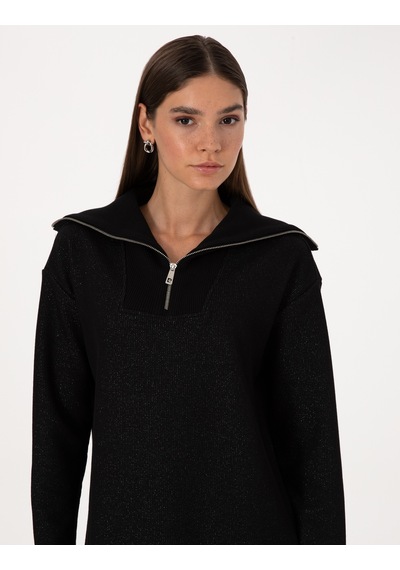 Pierre Cardin Kadın Siyah Sweatshirt 50309124-vr046 Siyah
