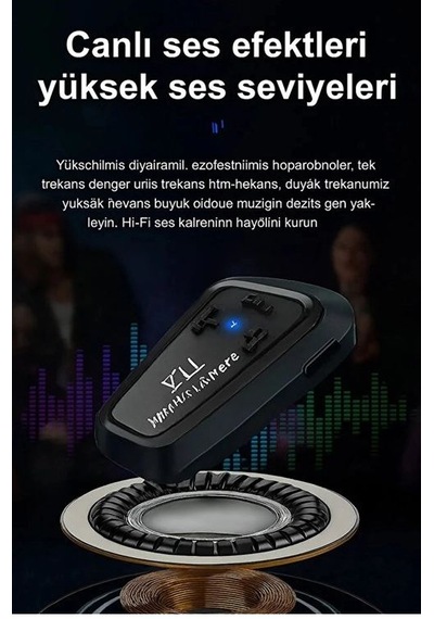 Y11 Bluetooth Kulaklık Mikrofonlu Motosiklet Kulaklığı İntercom Bt 5.3 87755437
