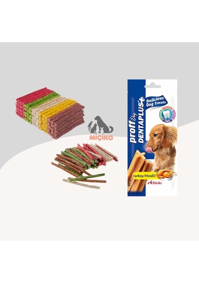 Köpekler İçin Ödül Seti5 100lü Munchy+hindili Diş Sağlığı Ödülü