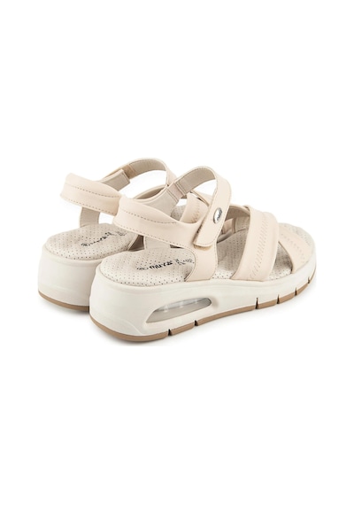 Muya Plivati Airmax Topuk Dik. Memory Foam Kadın Sandalet Krem Krem