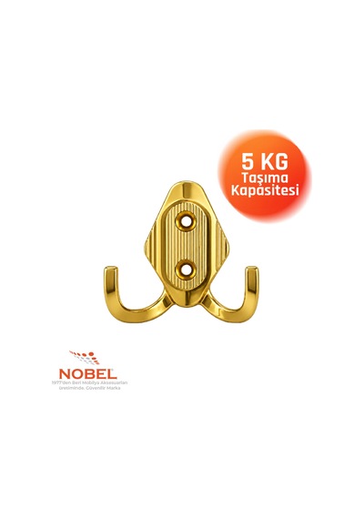 Has Askı, Metal Vestiyer Askısı, 14 Gr, Dolap Ve Duvar Askılığı, Altin Vidalı