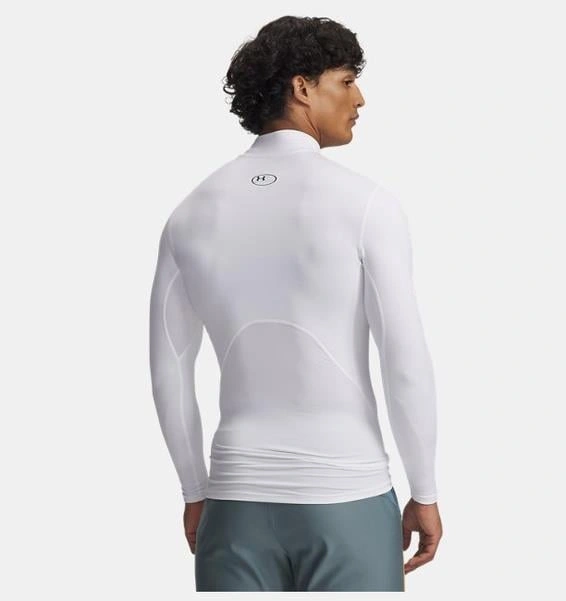 Under Armour Ua Cg Armour Comp Mock Erkek Uzun Kollu T-shirt-30878 Beyaz