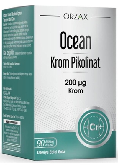 Ocean Krom Pikolinat 200 Uq Krom 90 Bitkisel Kapsül