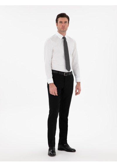 Cacharel Beyaz Slim Fit Pamuklu Oxford Gömlek