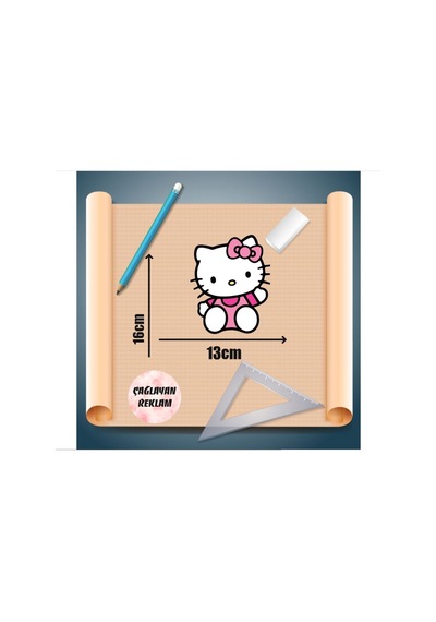 Helo Kiti El Sallayan Motorsiklet, Laptop, Kask, Araba Sticker 16x13 Cm