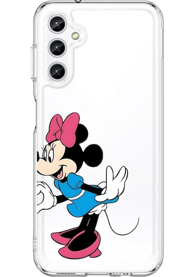 Samsung Galaxy A25 Uyumlu Şeffaf Kılıf Couple Minnie 2 Tasarımlı