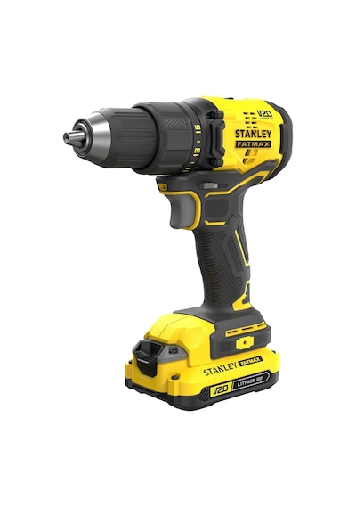 Stanley SBD710C2K-TR 18V Çift Akülü Kömürsüz Darbesiz Matkap 1.5AH V20