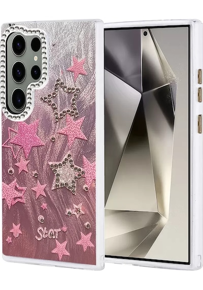Newface Samsung Galaxy S24 Ultra Kılıf Blade Aynalı Desenli Kapak - Desen 7