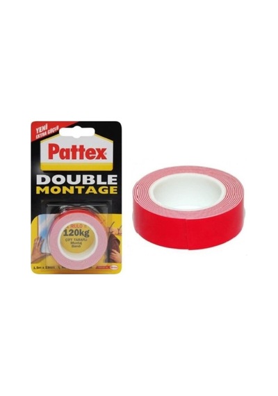 Pattex Double Montage 120 KG Çift Taraflı Bant 19 MM x 1.5 M