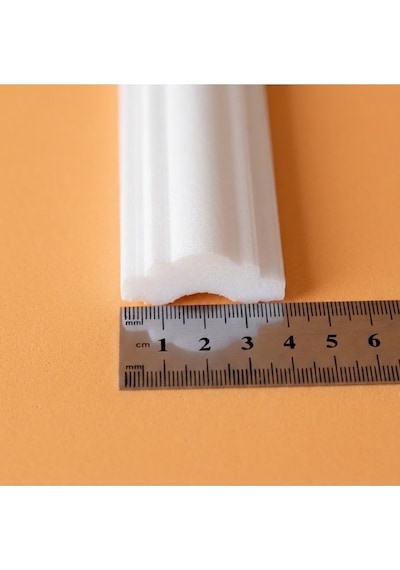 Dekoras Dekoratif Boyanabilir Strafor Hazır Kesimli Duvar Çıtası Paketi 4 Cm İç İçe