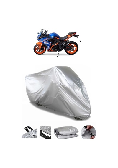 Falcon Fr-177 Gri Uyumlu Su Geçirmez Motosiklet Brandası Premium