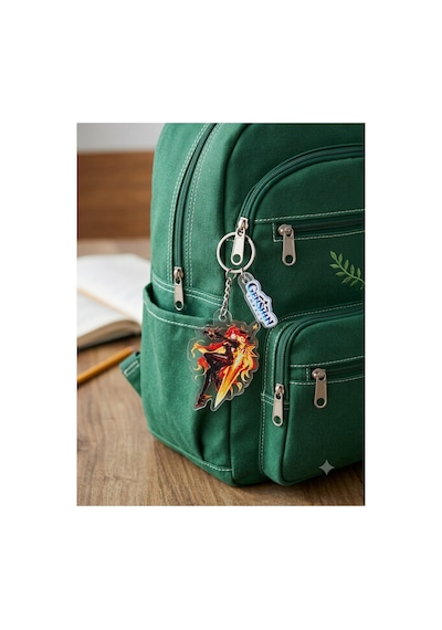 Owl Bag Genshin Impact Serisi Mavuika Karakteri Desenli Acrylic Anahtarlık Çanta Süsü Mıx