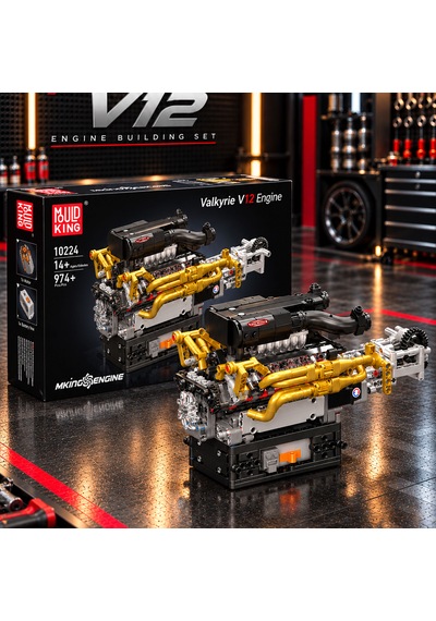 Mould King 10224 Valkyrie V12 Motor Yapım Seti 974 Parça