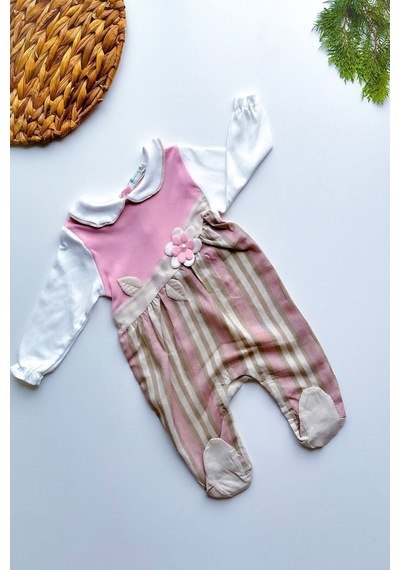 Baby Animals Bebek Tulum Bebek Tulumu Bebek Giyim Yazlık Tulum Pembe
