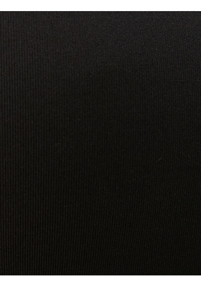 Koton Sporcu Sütyeni Halter Yaka Baskılı Kapsız Siyah 3sak30303nk Siyah