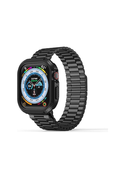 Watch 10 42mm Silikon Tpu Kasa Koruyucu Mkst Watch Gard 17 - Siyah