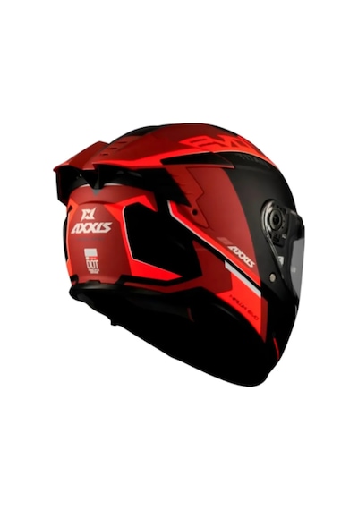 Axxis Hawk Evo Sv Titan B5 Motorcu Kaskı Kırmızı Siyah