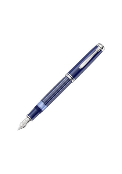 Pelikan M815 Metal Striped Blue Special Edition Dolma Kalem Çok Renkli