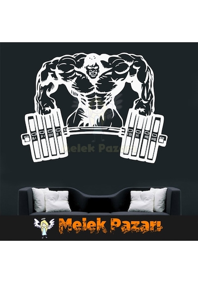 Vücut Geliştirme Halter Fitness Spor Salonu Duvar Sticker