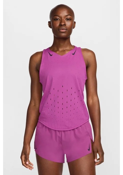 Nike Dri Fit Aeroswift Running Adv Singlet Tank Top Purple Lazer Kesim Koşu Atleti Mor Fn2504-518 Fs