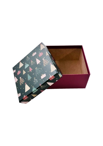 Teyreki Gıpta Emas Kare Hediyelik Boş Kutu No:1 - 14x14x8 cm