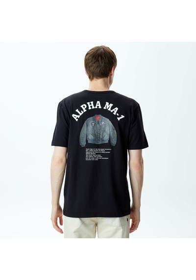 Alpha Industrıes Alpha Industries Alpha Ma-1 Unisex Siyah T-shirt