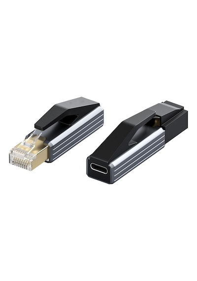 Forzacase Tablet Telefon Pc İçin Taşınabilir Type-c To Rj45 Ethernet Adaptörü - Fc1169