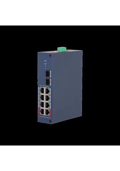 Dahua Chs4210-8gt-110, 8 Port, Gigabit, Poe 110w, 2 Port Uplink, 2 Port Sfp, Cloud Yönetilebilir, Sw