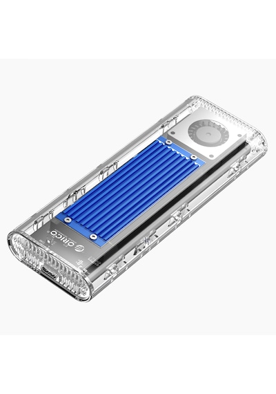 Orico Tcm2-u4 Thunderbolt 4 40gbps, Max. 4tb 2230/2280 M.2 Nvme Desteği, Led Gösterge, Dahili Fanlı, Şeffaf Şık Tasarım, Kolay Kurulum Tak Çalıştır, Type-c Disk Kutusu Tcm2-u4