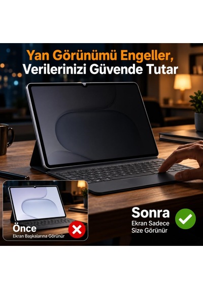 Honor Pad 20/ Pad 20 Pro İle Uyumlu Hayalet Ekran Koruyucu 12.1 İnç Yandan Görünmeyen Anti-Spy