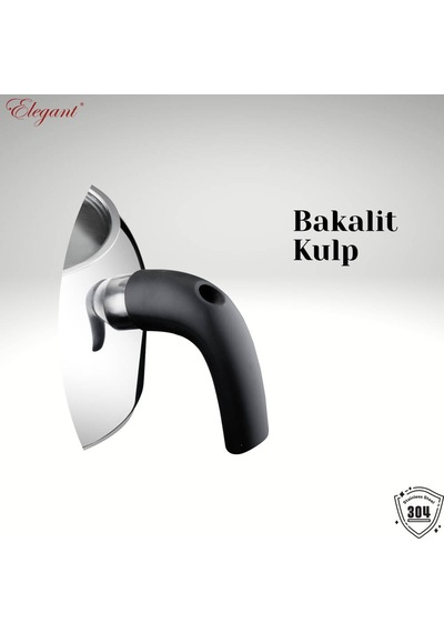 Mirage Aile Boy Bakalit Kulplu Çaydanlık Takımı - Siyah Siyah