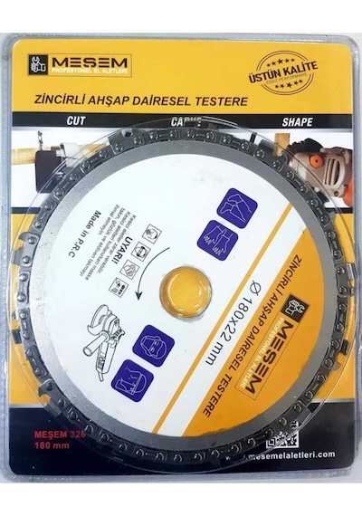 Zincirli Ahşap Dairesel Testere 180x22mm