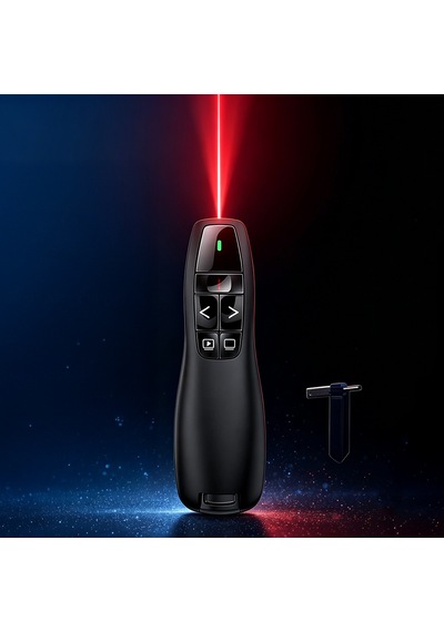 Maks Technology Mkst K400 Wireless Presenter Kablosuz Uzaktan Kumandalı Lazer Sunum Kalemi - Siyah