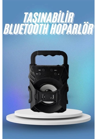 Hubrendy Tekno Bluetooth Hoparlör Android Ve İos Uyumlu Ses Bombası Usb Girişli Taşınabilir