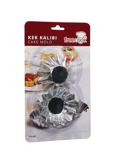 Freecook Ck-kr-001-002 6pcs Orta Boy Metal Kek Kapsülü 100 çok renkli