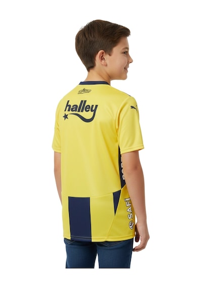 Fenerium Fenerbahçe Orijinal Lisanslı Unisex 24-25 Yeni Sezon Çubuklu Çocuk Forması Sarı