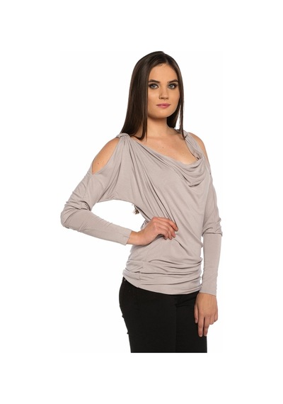 Bulalgiy Kadın Gri Tişört - Bga050220 Gri Bulalgiy Kadın Gri Tişört - Bga050220 Gri