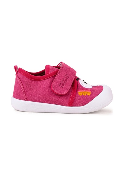 Kiko Kids Cookie Cırtlı Kız Bebek İlk Adım Panduf Ayakkabı Fuşya