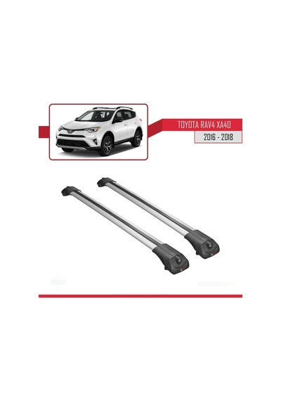 Toyota Rav4 Xa40 2016-2018 Arası İle Uyumlu Ace-1 Ara Atkı Tavan Barı Gri