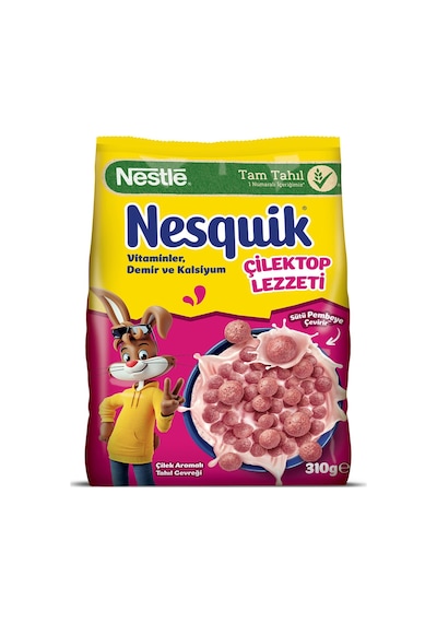 Nestle Nesquik Çilektop Tahıl Gevreği 310 G - 8 Adet Tarı