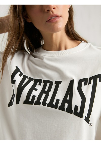 Everlast Ever Classics Wmn Oversize Beyaz Kadın Tişört Beyaz