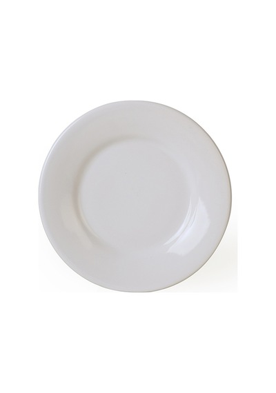 Keramika Beyaz Linda Pasta Tabağı 19 Cm 6 Adet 006 Beyaz