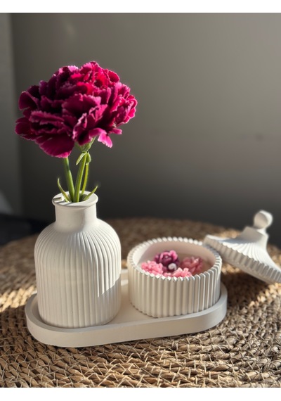 Dekoratif Mum 3 Lü Set